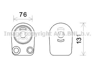 AVA QUALITY COOLING rt3607 -  масляный радиатор, двигательное масло